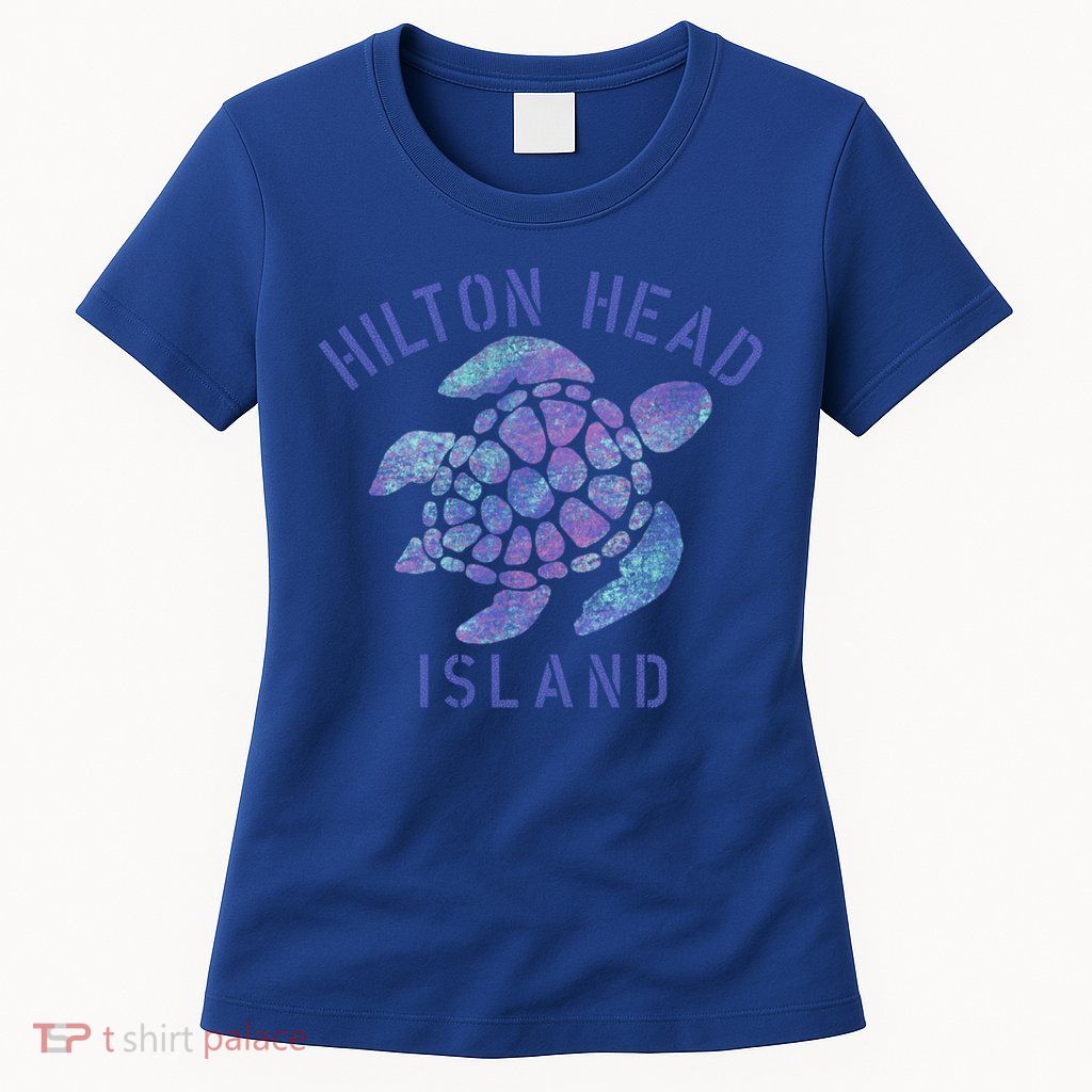 Hilton Head Island Sc Beach Design / Souvenir Illustration Gift Womens T-Shirt