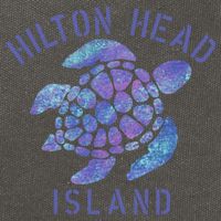 Hilton Head Island Sc Beach Design / Souvenir Illustration Gift Cotton Canvas Backpack