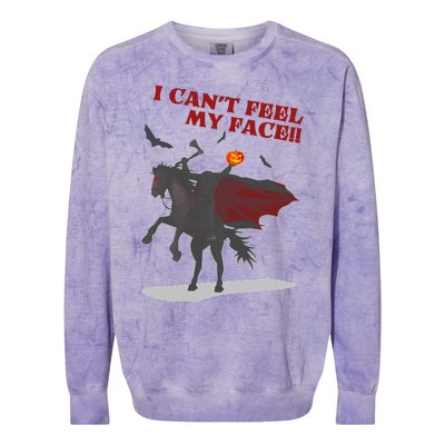 Headless Horseman I Cant Feel My Face TShirt Colorblast Crewneck Sweatshirt