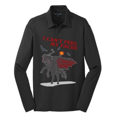 Headless Horseman I Cant Feel My Face TShirt Silk Touch Performance Long Sleeve Polo