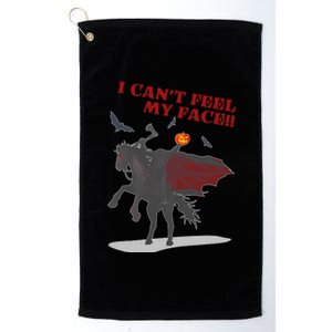 Headless Horseman I Cant Feel My Face TShirt Platinum Collection Golf Towel