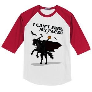 Headless Horseman I Cant Feel My Face TShirt Kids Colorblock Raglan Jersey