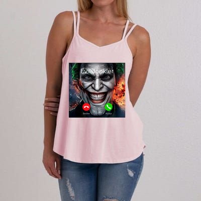 Humor Horror Incoming Call From Evil Jonkler Halloween Women's Strappy Tank