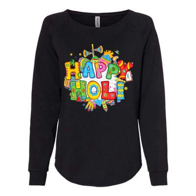 Happy Holi Indian Celebration Colors India Hindu Womens California Wash Sweatshirt