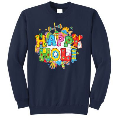 Happy Holi Indian Celebration Colors India Hindu Tall Sweatshirt