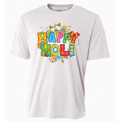 Happy Holi Indian Celebration Colors India Hindu Cooling Performance Crew T-Shirt