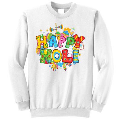 Happy Holi Indian Celebration Colors India Hindu Sweatshirt