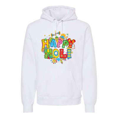 Happy Holi Indian Celebration Colors India Hindu Premium Hoodie