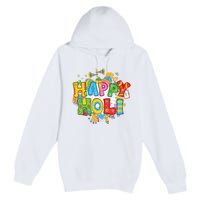 Happy Holi Indian Celebration Colors India Hindu Premium Pullover Hoodie