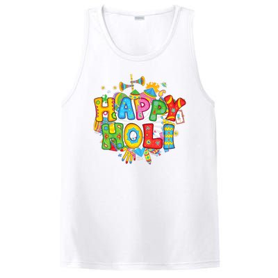 Happy Holi Indian Celebration Colors India Hindu PosiCharge Competitor Tank