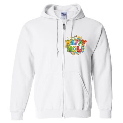 Happy Holi Indian Celebration Colors India Hindu Full Zip Hoodie