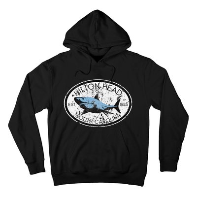 Hilton Head Island South Carolina Fishing Shark Fish Beach Hoodie