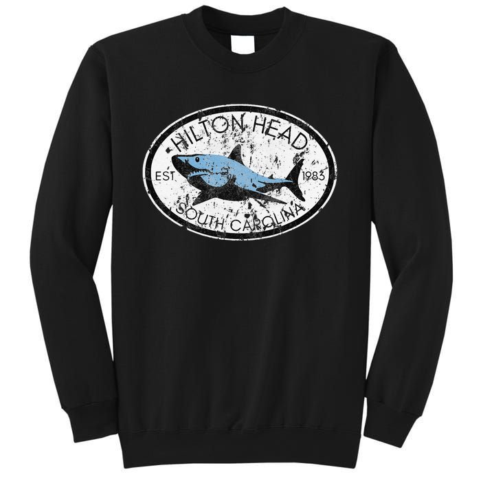 Hilton Head Island South Carolina Fishing Shark Fish Beach Sweatshirt