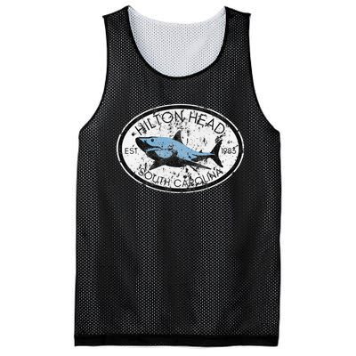 Hilton Head Island South Carolina Fishing Shark Fish Beach Mesh Reversible Basketball Jersey Tank