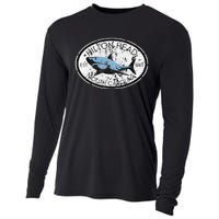 Hilton Head Island South Carolina Fishing Shark Fish Beach Cooling Performance Long Sleeve Crew