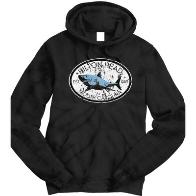 Hilton Head Island South Carolina Fishing Shark Fish Beach Tie Dye Hoodie