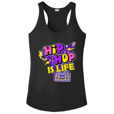 Hip Hop Is Life Ladies PosiCharge Competitor Racerback Tank