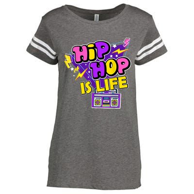 Hip Hop Is Life Enza Ladies Jersey Football T-Shirt