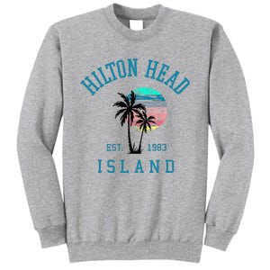 Hilton Head Island South Carolina Beach Palm Trees Summer Tall Sweatshirt