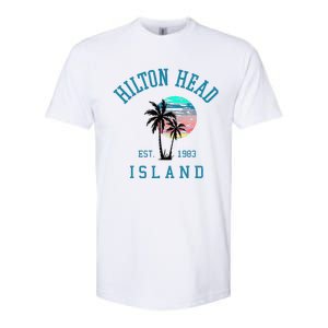 Hilton Head Island South Carolina Beach Palm Trees Summer Softstyle CVC T-Shirt