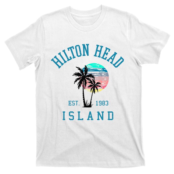 Hilton Head Island South Carolina Beach Palm Trees Summer T-Shirt