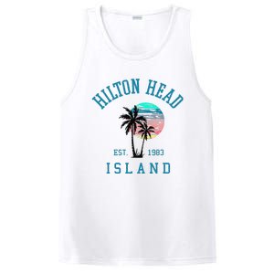 Hilton Head Island South Carolina Beach Palm Trees Summer PosiCharge Competitor Tank