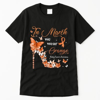 High Heel In March We Wear Orange Multiple Sclerosis Warrior Tall T-Shirt