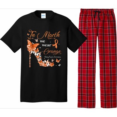 High Heel In March We Wear Orange Multiple Sclerosis Warrior Pajama Set