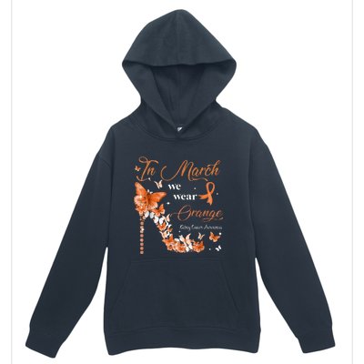 High Heel In March We Wear Orange Multiple Sclerosis Warrior Urban Pullover Hoodie