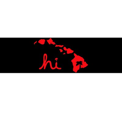 Hi Hawaiian Islands Bumper Sticker