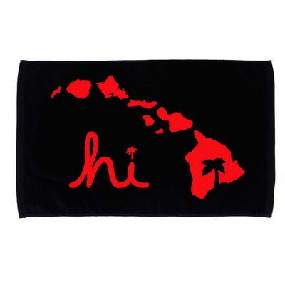 Hi Hawaiian Islands Microfiber Hand Towel