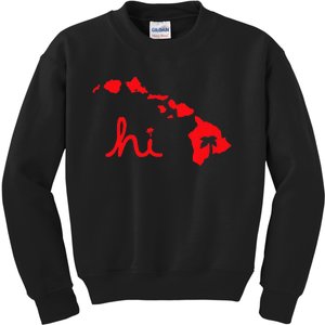 Hi Hawaiian Islands Kids Sweatshirt