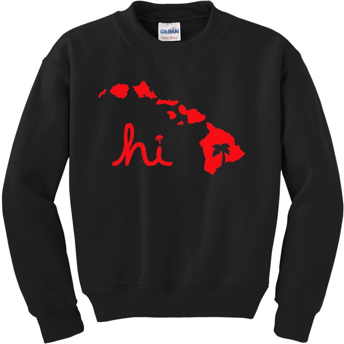 Hi Hawaiian Islands Kids Sweatshirt