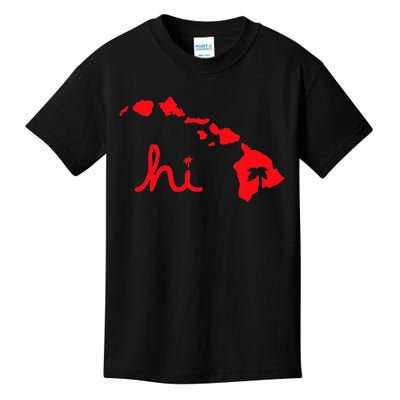 Hi Hawaiian Islands Kids T-Shirt