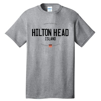 Hilton Head Island South Carolina Beach Waves Funny Gift Tall T-Shirt