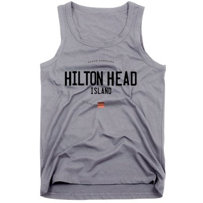 Hilton Head Island South Carolina Beach Waves Funny Gift Tank Top