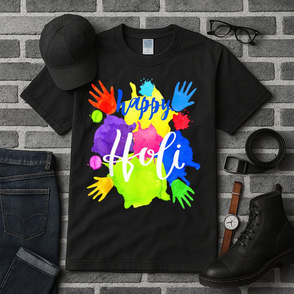 Happy Holi India Hindu Festival Tall T-Shirt