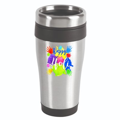 Happy Holi India Hindu Festival 16oz Travel Tumbler