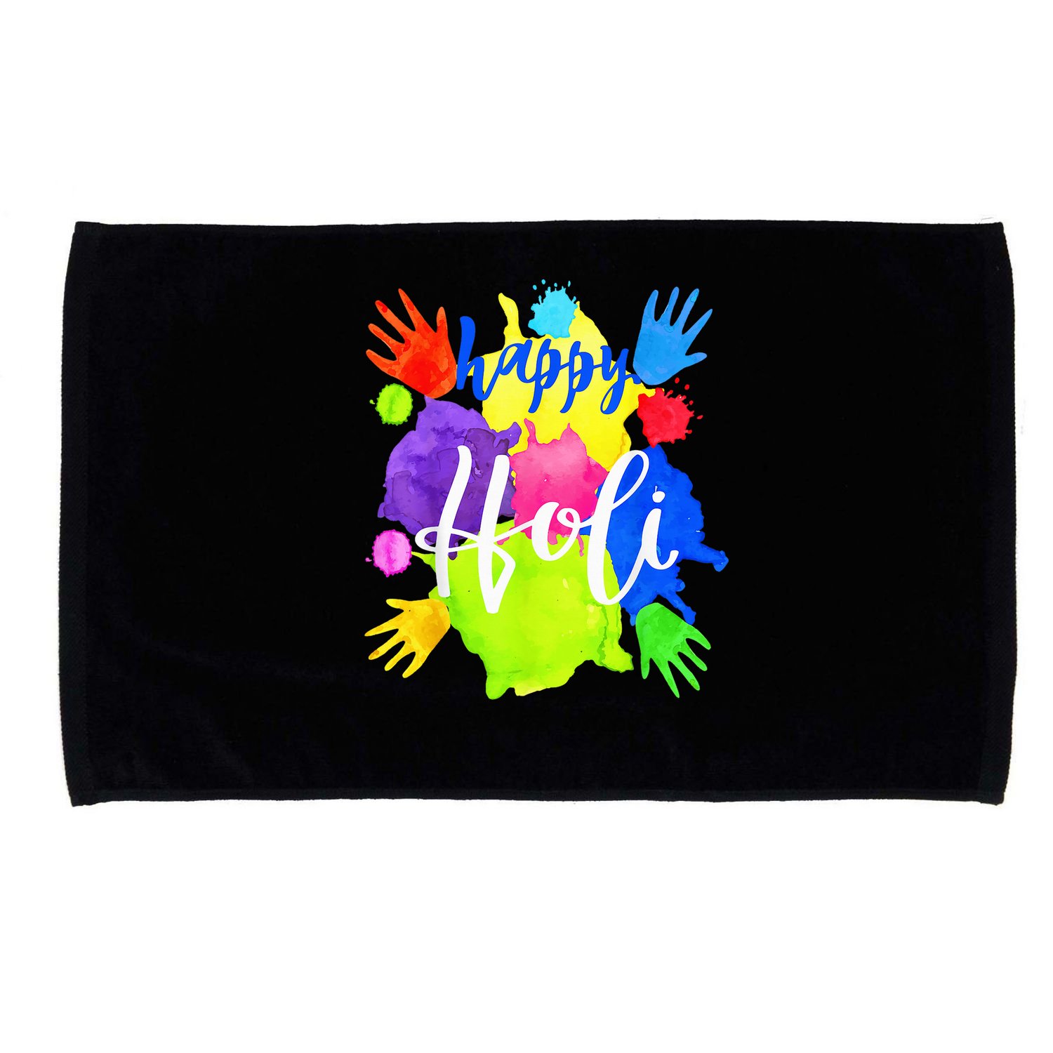 Happy Holi India Hindu Festival Microfiber Hand Towel
