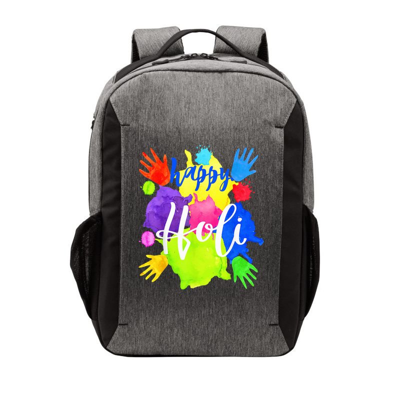 Happy Holi India Hindu Festival Vector Backpack
