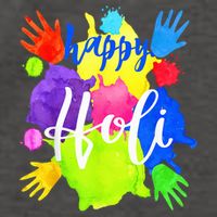 Happy Holi India Hindu Festival Vector Backpack