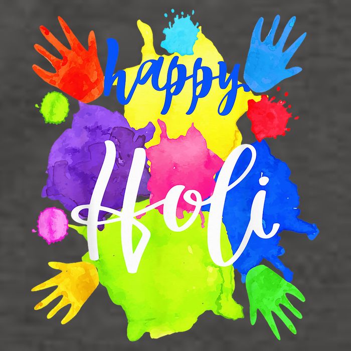 Happy Holi India Hindu Festival Vector Backpack