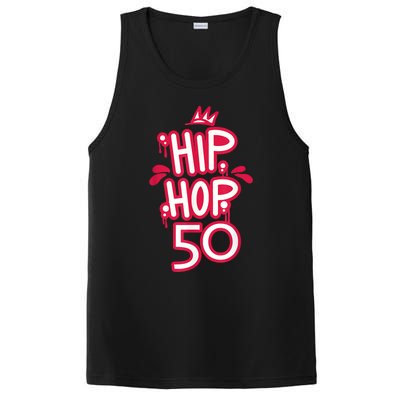 Hip Hop Is 50 50th Anniversary Retro Graffiti Old School PosiCharge Competitor Tank