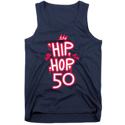 Hip Hop Is 50 50th Anniversary Retro Graffiti Old School Tank Top