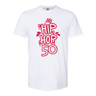 Hip Hop Is 50 50th Anniversary Retro Graffiti Old School Softstyle CVC T-Shirt