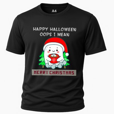 Happy Halloween I Mean Merry Christmas Boo Ghost Gothic Tank Top Performance Shirt