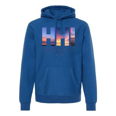 Hilton Head Island South Carolina Gift Sunset Gift Family Trip Gift Premium Hoodie