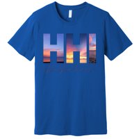 Hilton Head Island South Carolina Gift Sunset Gift Family Trip Gift Premium T-Shirt