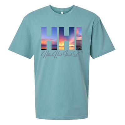 Hilton Head Island South Carolina Gift Sunset Gift Family Trip Gift Sueded Cloud Jersey T-Shirt