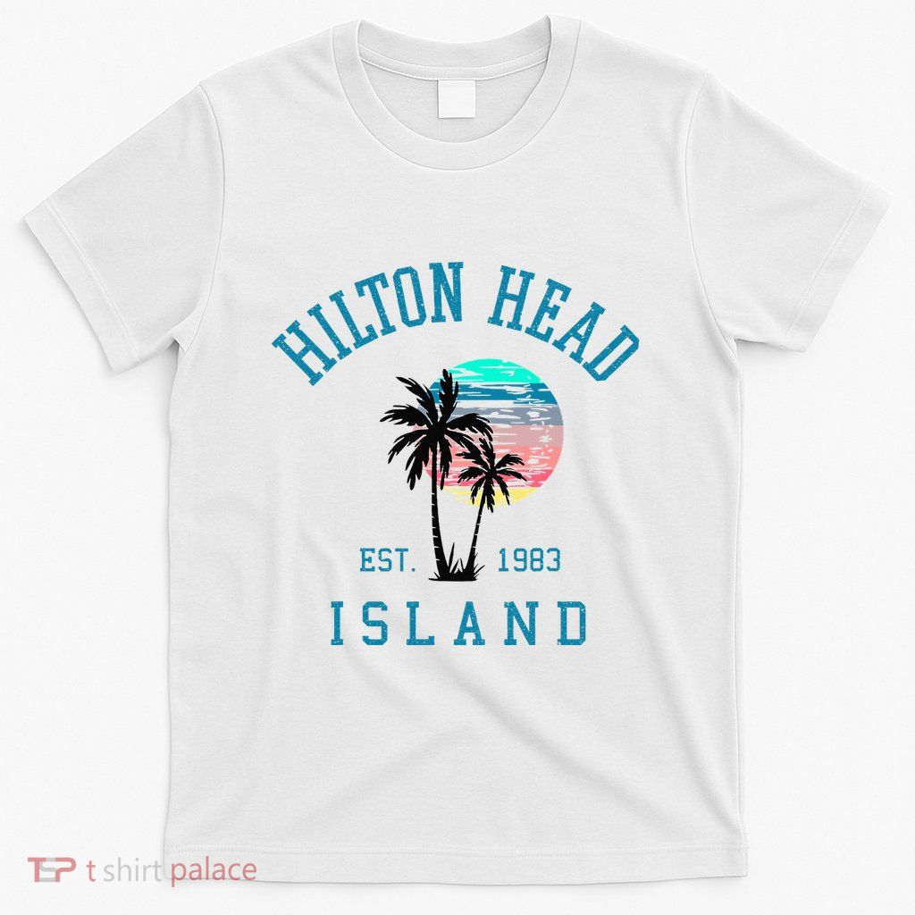 Hilton Head Island South Carolina Beach Palm Trees Summer T-Shirt